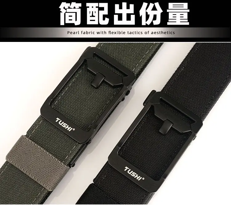 Tactical Green Nylon Belt for Men — feature 5