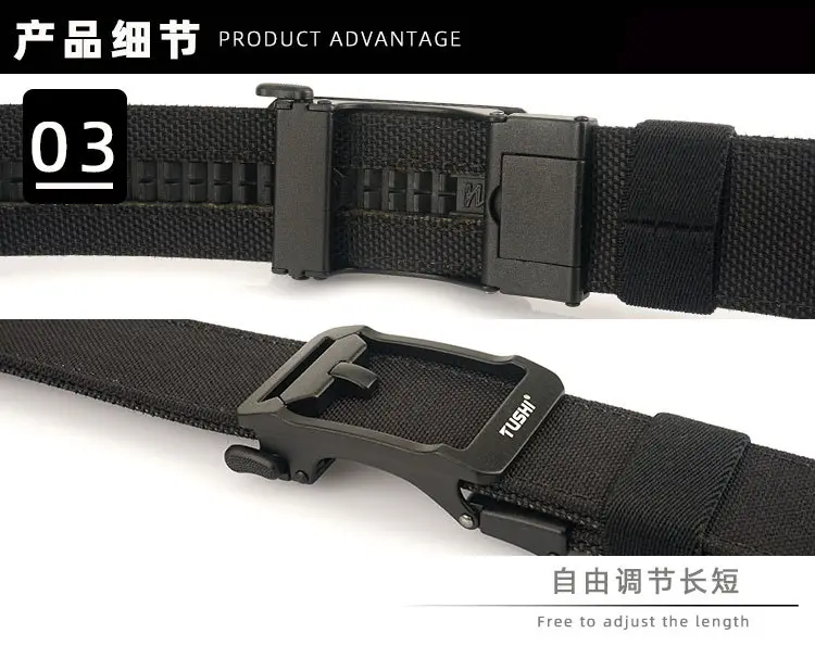 Tactical Green Nylon Belt for Men — feature 9