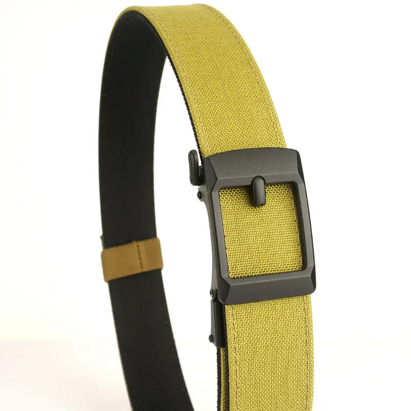 Men's Tactical Automatic Buckle Belt Green Nylon