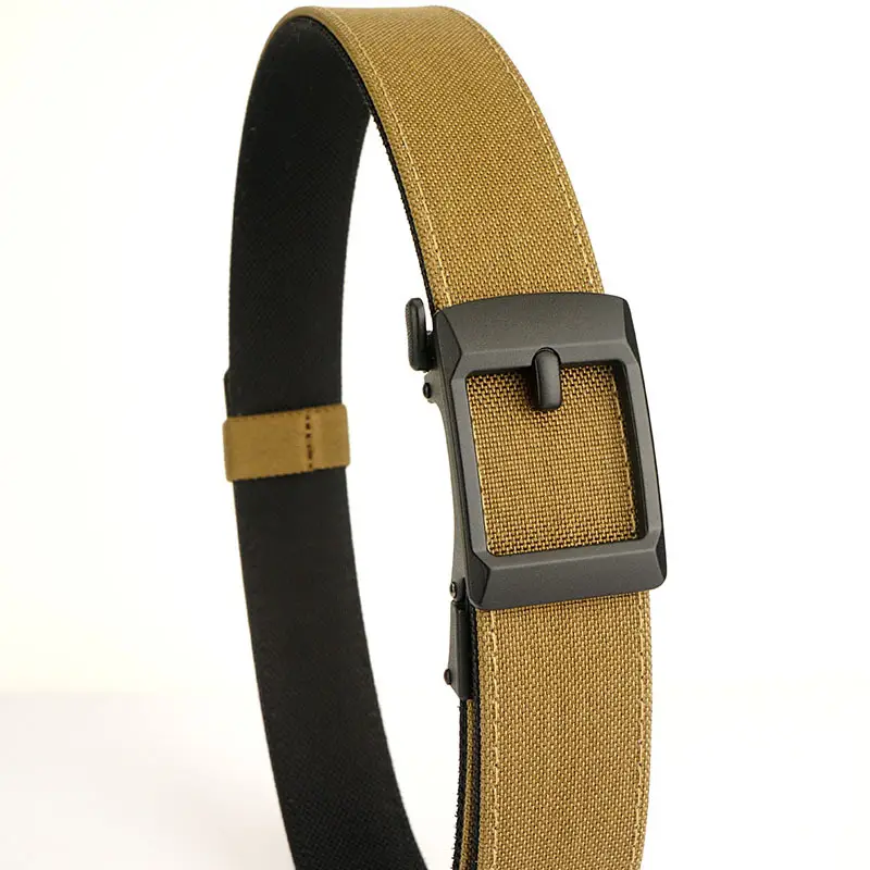Men's Tactical Automatic Buckle Belt Green Nylon