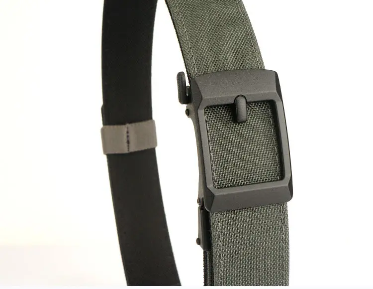 Men's Tactical Automatic Buckle Belt Green Nylon — feature 19