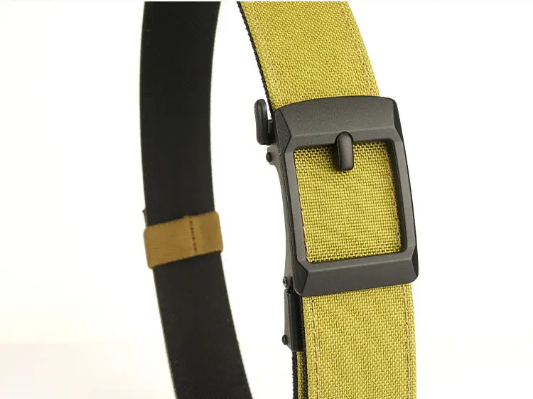 Men's Tactical Automatic Buckle Belt Green Nylon — feature 20