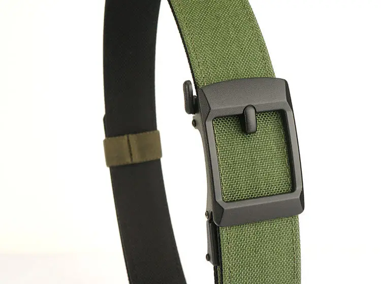 Men's Tactical Automatic Buckle Belt Green Nylon — feature 21