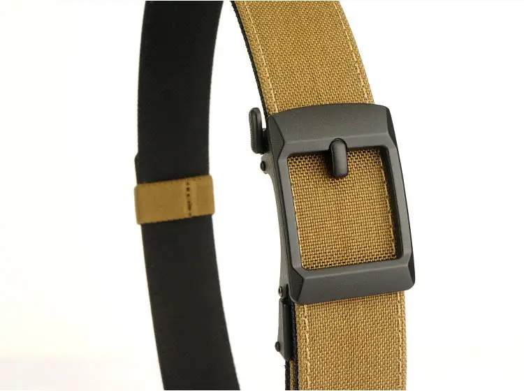 Men's Tactical Automatic Buckle Belt Green Nylon — feature 22