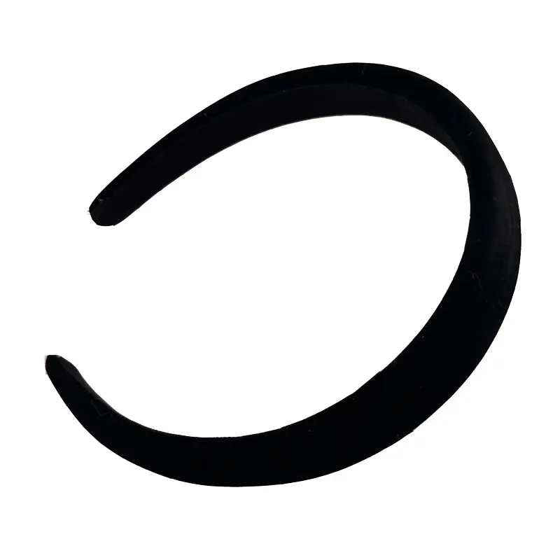 Black Velvet Hair Band with Retro Design