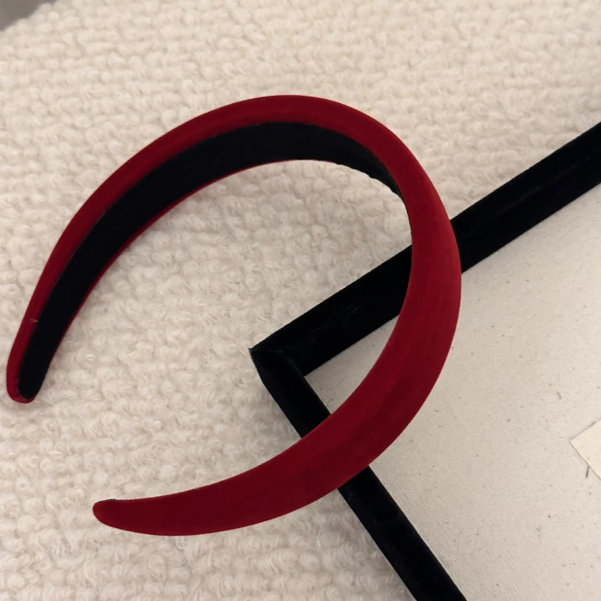 Black Velvet Hair Band with Retro Design