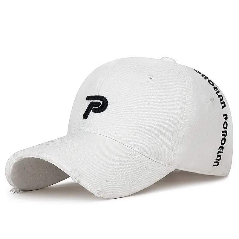 Men's Wash Cotton Sun Hat with Embroidered P Logo - Image 11