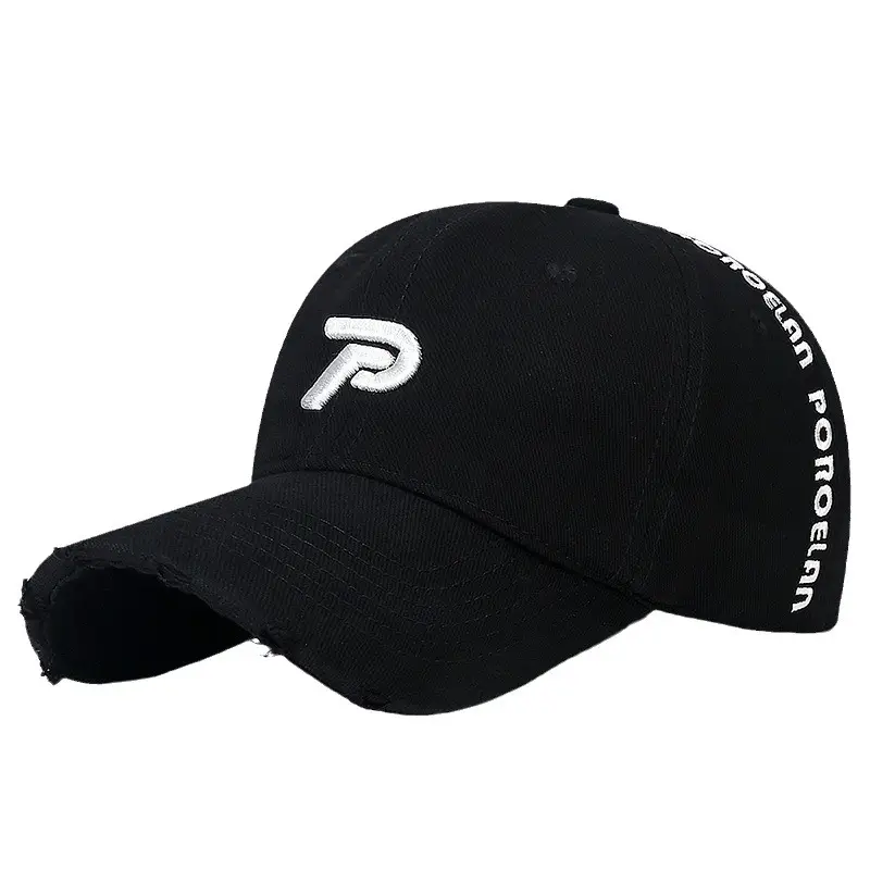 Men's Wash Cotton Sun Hat with Embroidered P Logo - Image 13