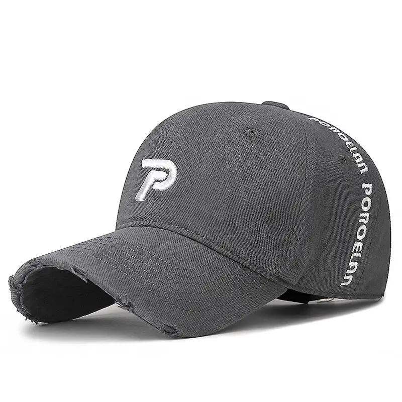 Men's Wash Cotton Sun Hat with Embroidered P Logo - Image 3
