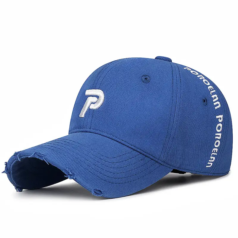 Men's Wash Cotton Sun Hat with Embroidered P Logo - Image 5