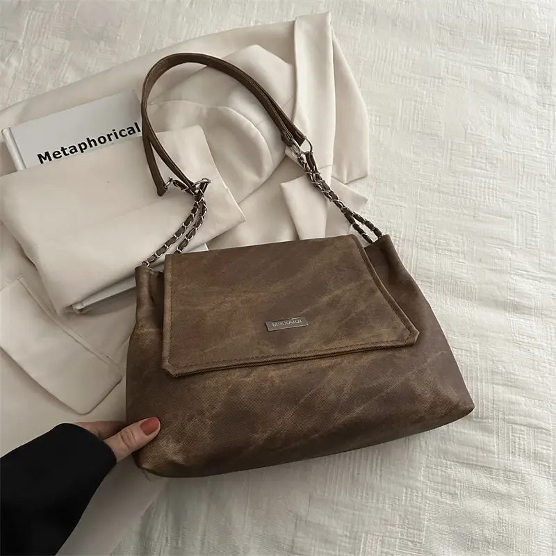 Korean Style Chain Tote Bag Women 2024 New Fashion - Image 2