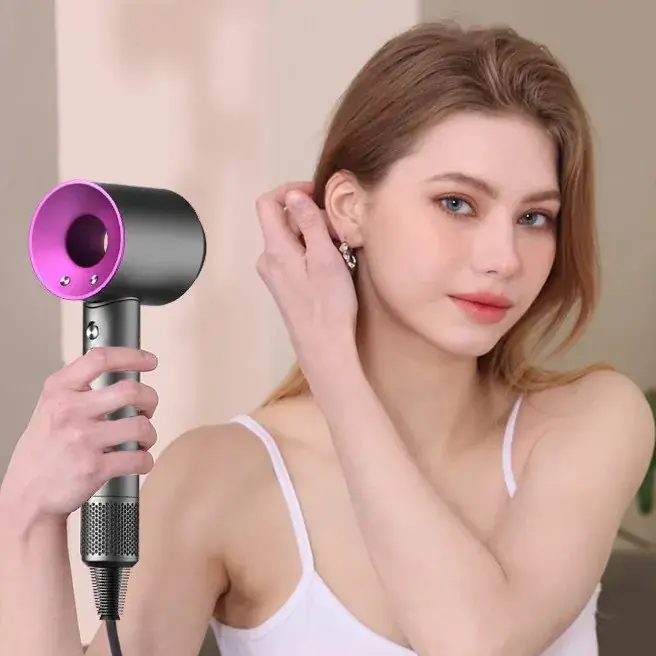 High-Speed Hair Dryer with Pink Cap - Image 8