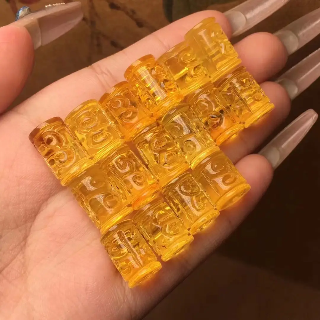 Natural Beeswax Carving Beads Chicken Oil Yellow — feature 4