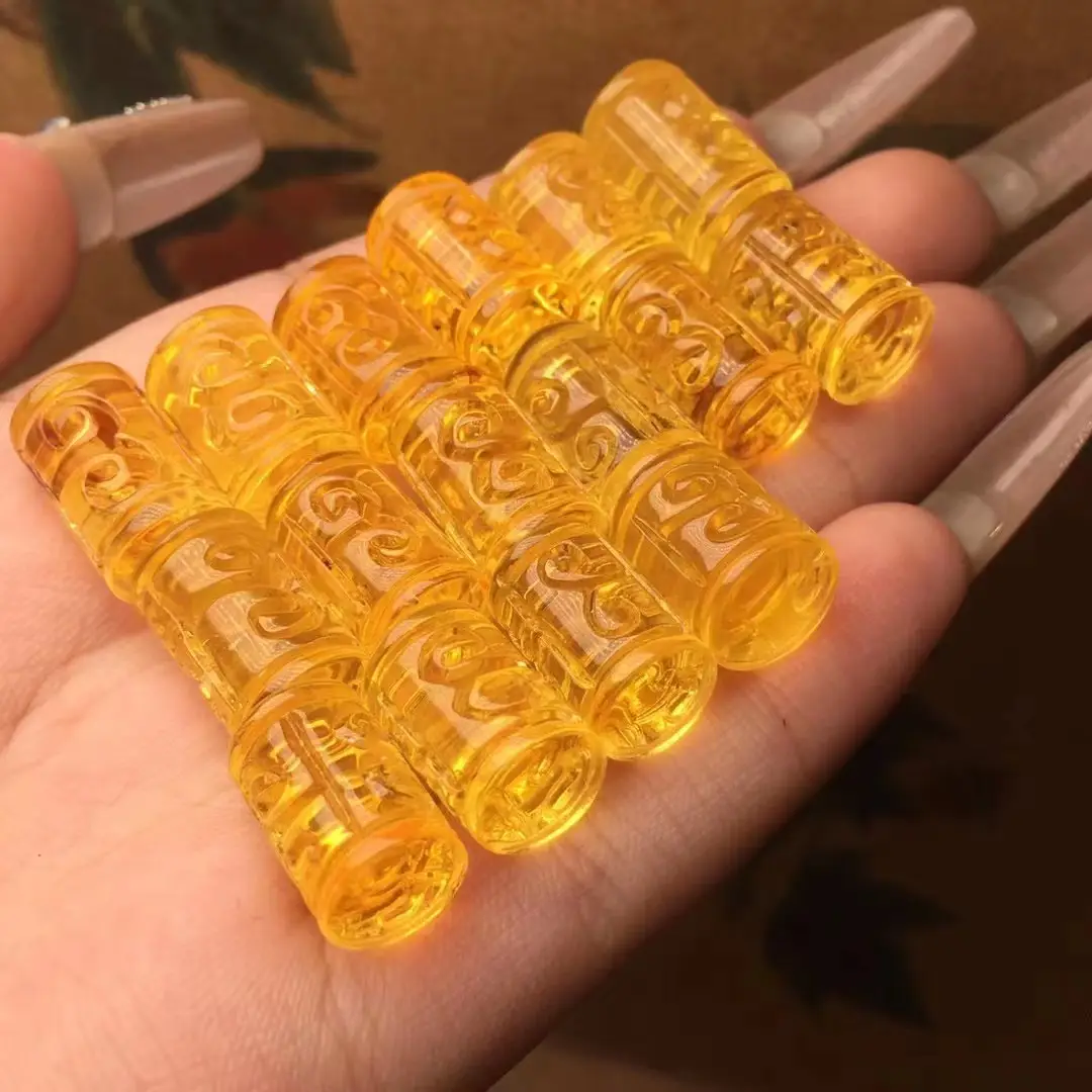Natural Beeswax Carving Beads Chicken Oil Yellow — feature 5
