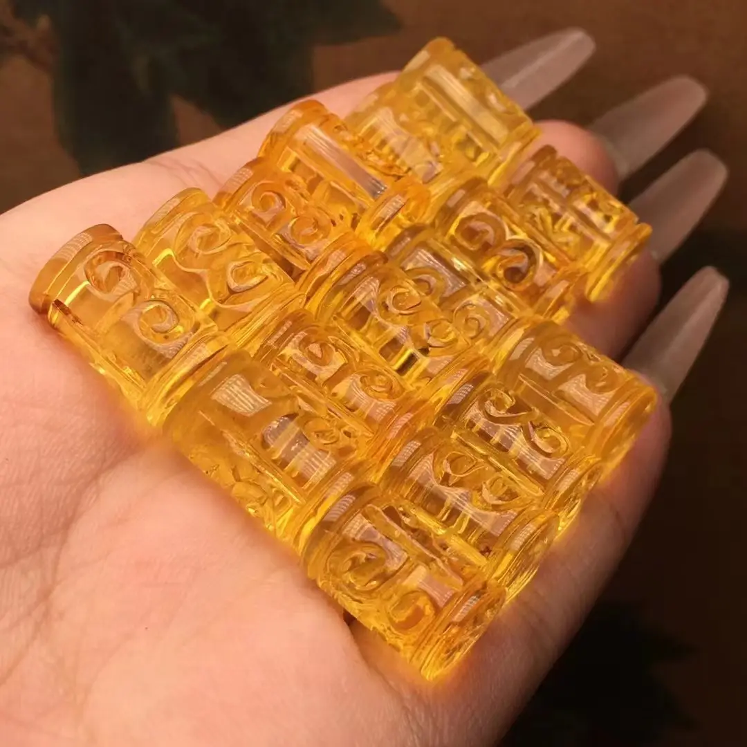 Natural Beeswax Carving Beads Chicken Oil Yellow — feature 8