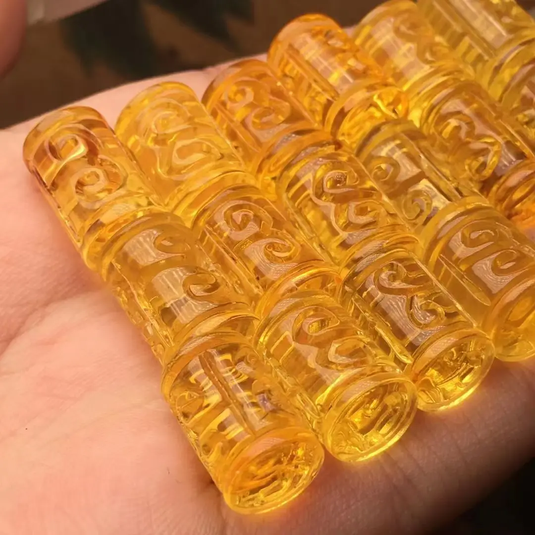 Natural Beeswax Carving Beads Chicken Oil Yellow — feature 9