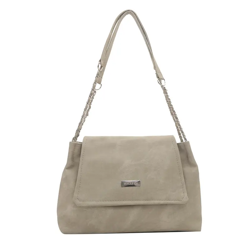 Women's Black Chain Shoulder Bag with Crossbody Strap - Image 2