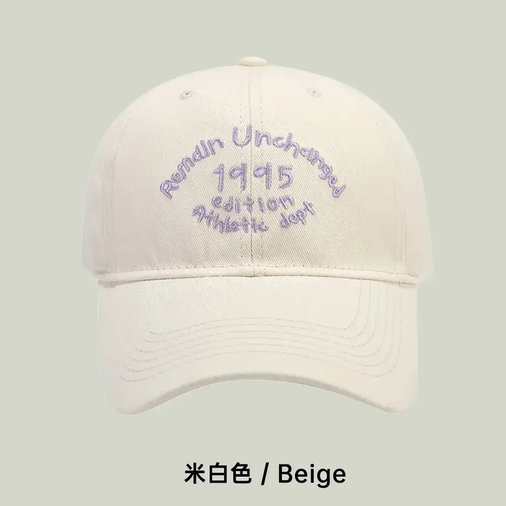 Men's Black Embroidered Peaked Baseball Cap with Curved Brim - Image 2