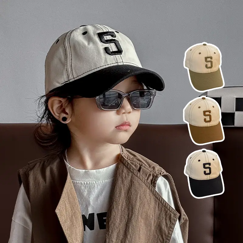 Qiunan Kids Baseball Cap with Letter Sun Hat - Image 2