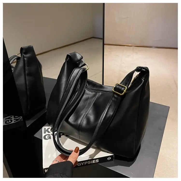 Brown Leather Shoulder Crossbody Bag Large Capacity 2026 — feature 49