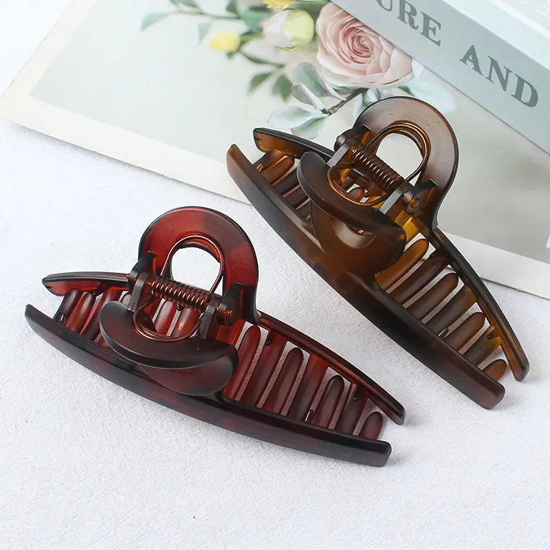 South Korea Large Curved Hair Grip Teeth Shark Clip - Image 7