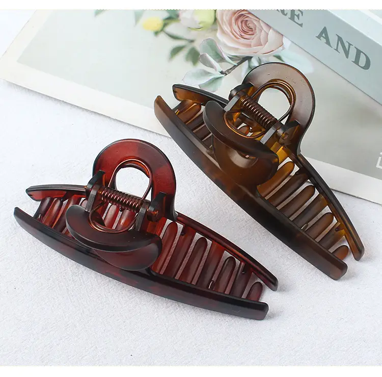 South Korea Large Curved Hair Grip Teeth Shark Clip — feature 8