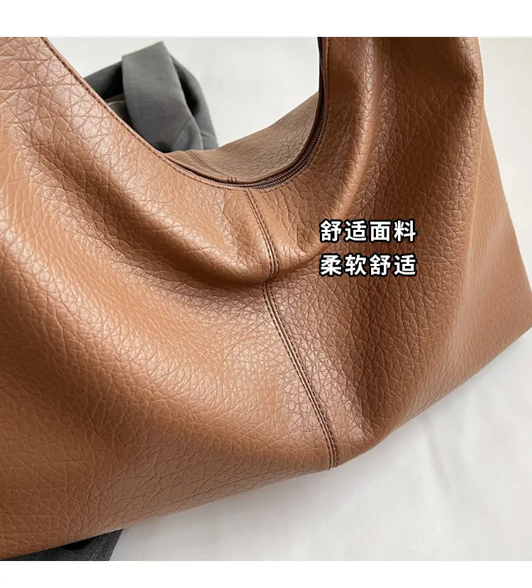 Black Large Capacity Women's Shoulder Bag 2026 — feature 14