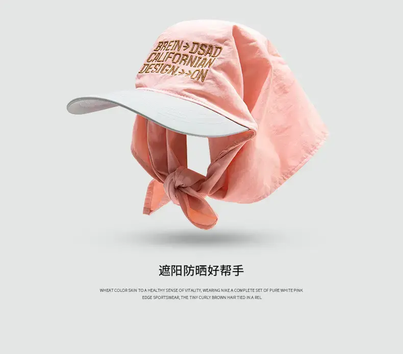 Spring Sunproof Peaked Cap with Embroidered Design — feature 6