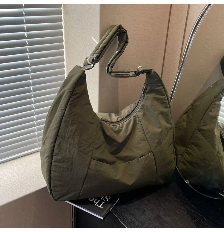 Women Crossbody Bag Olive Green Large Capacity Tote — feature 15