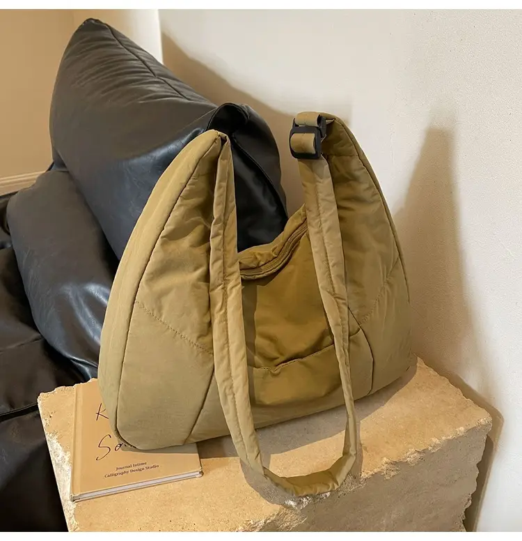 Women Crossbody Bag Olive Green Large Capacity Tote — feature 17