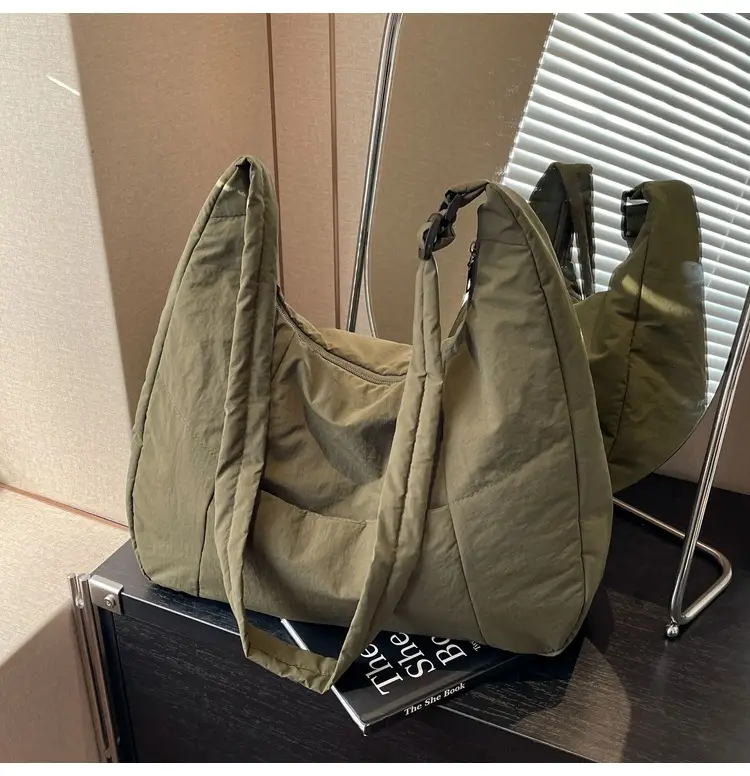 Women Crossbody Bag Olive Green Large Capacity Tote — feature 78