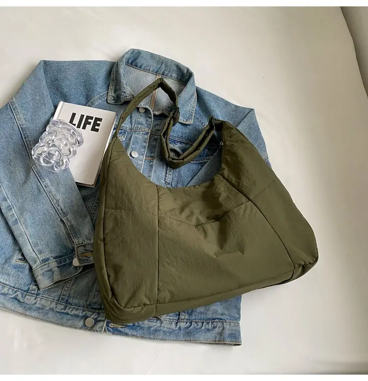 Women Crossbody Bag Olive Green Large Capacity Tote — feature 97