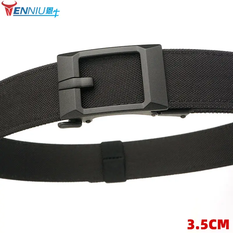 Men's Black Nylon Belt with Hardened Buckle - Image 6