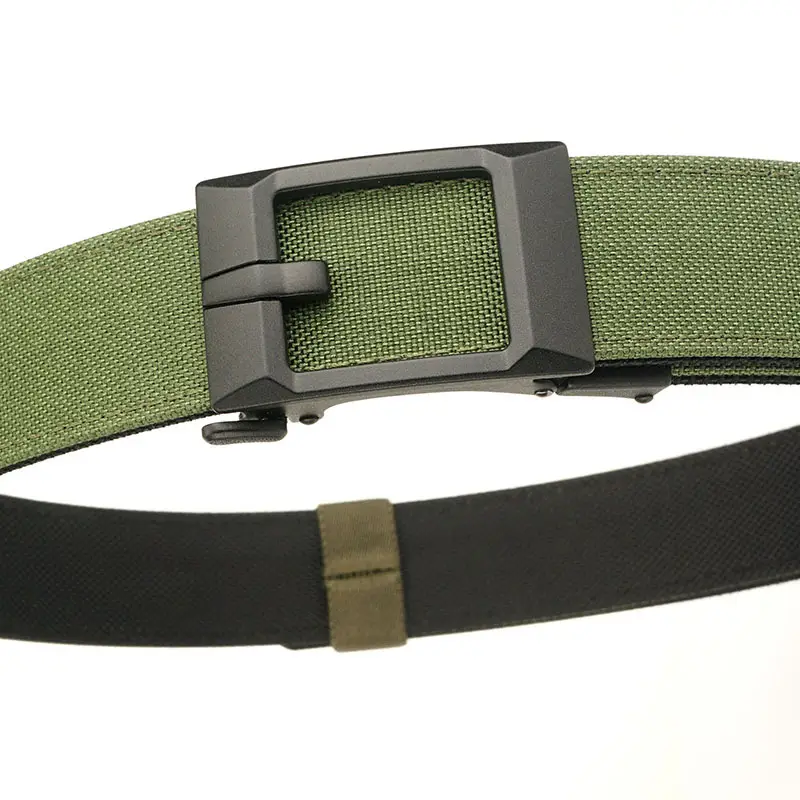 Men's Black Nylon Belt with Hardened Buckle - Image 2