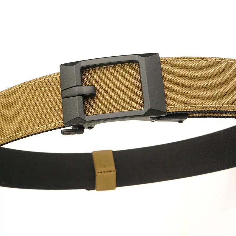 Men's Black Nylon Belt with Hardened Buckle - Image 4