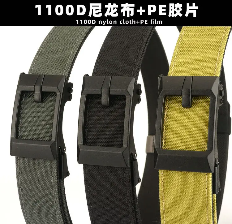 Men's Black Nylon Belt with Hardened Buckle — feature 2
