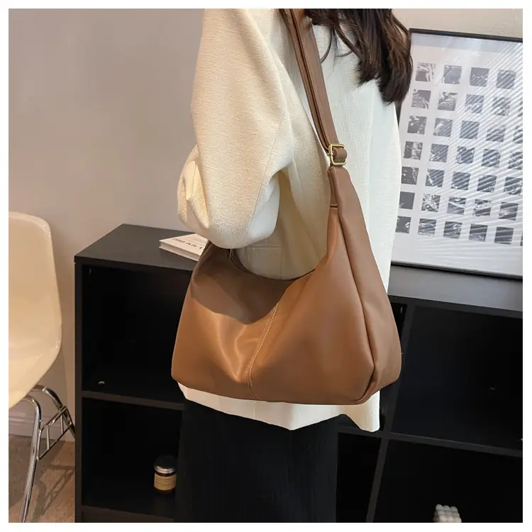 Brown Leather Shoulder Messenger Bag for Women — feature 11