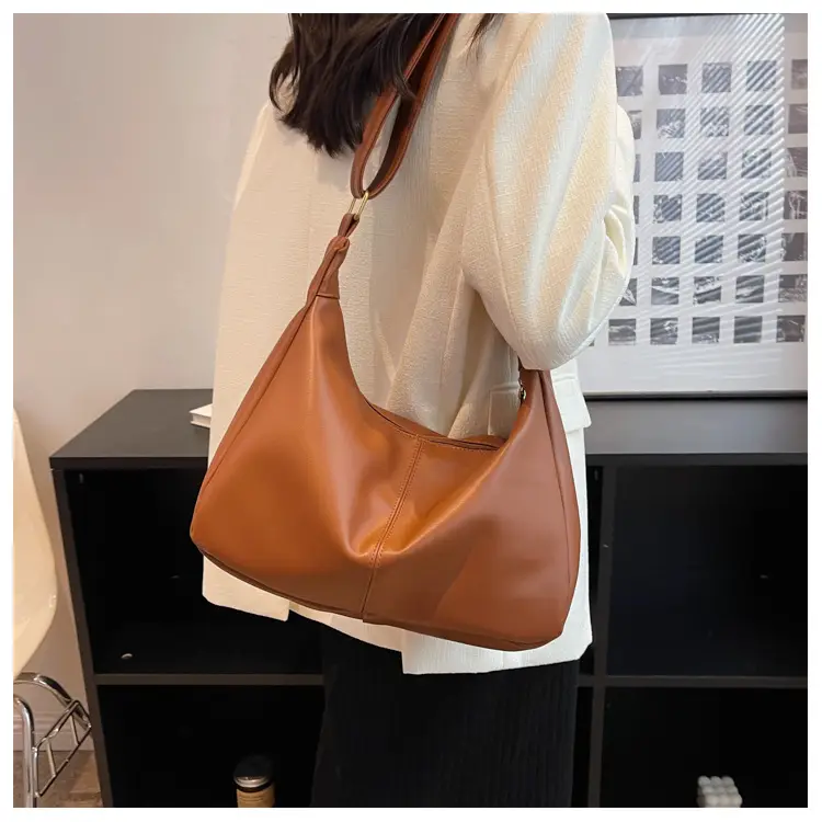 Brown Leather Shoulder Messenger Bag for Women — feature 18