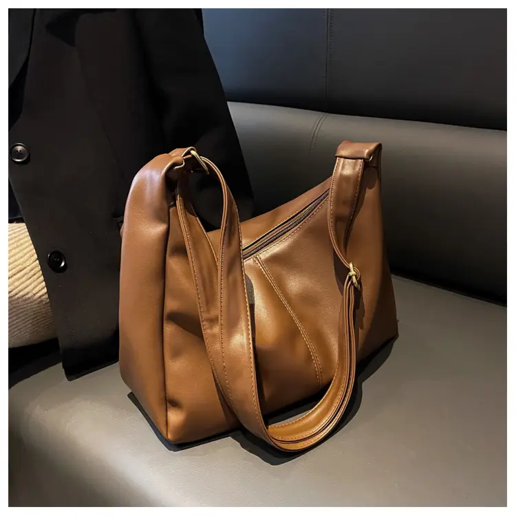 Brown Leather Shoulder Messenger Bag for Women — feature 19