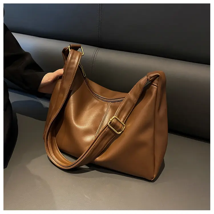 Brown Leather Shoulder Messenger Bag for Women — feature 20