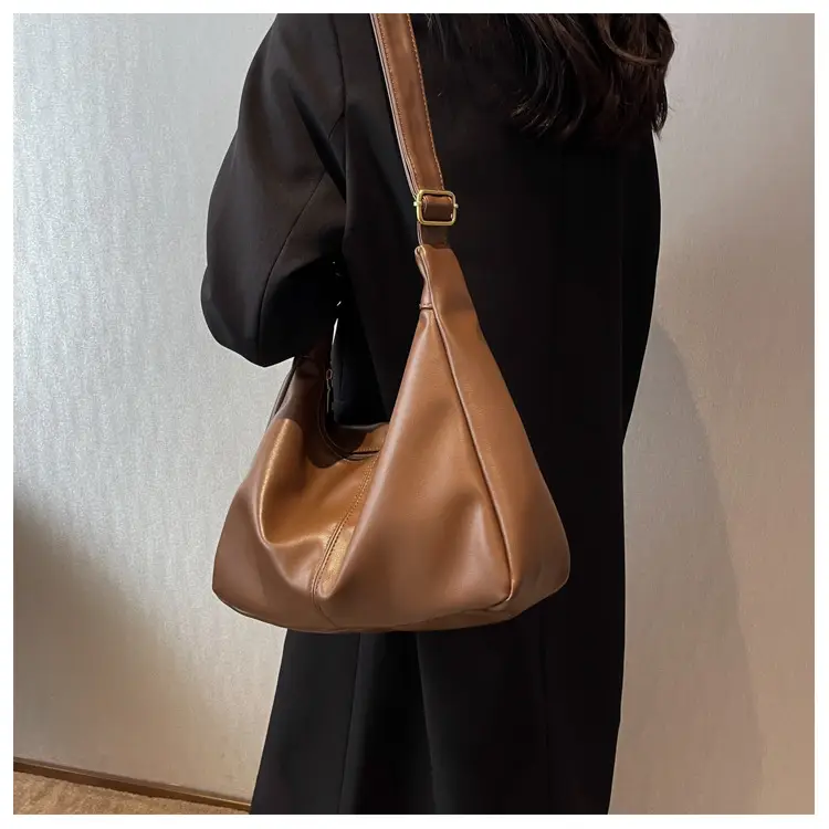 Brown Leather Shoulder Messenger Bag for Women — feature 26