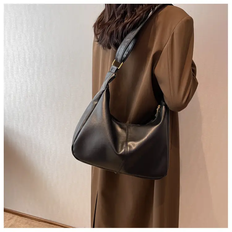 Brown Leather Shoulder Messenger Bag for Women — feature 31