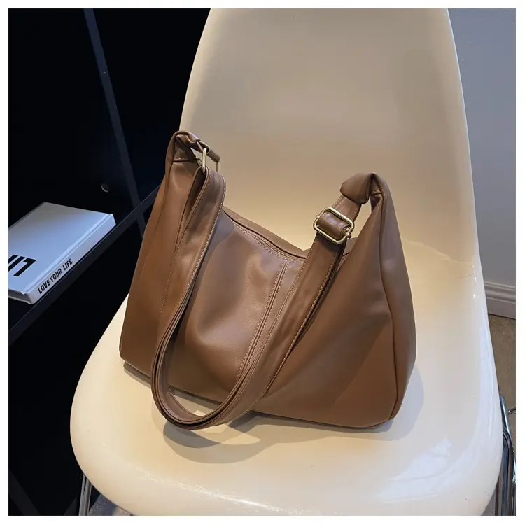 Brown Leather Shoulder Messenger Bag for Women — feature 34