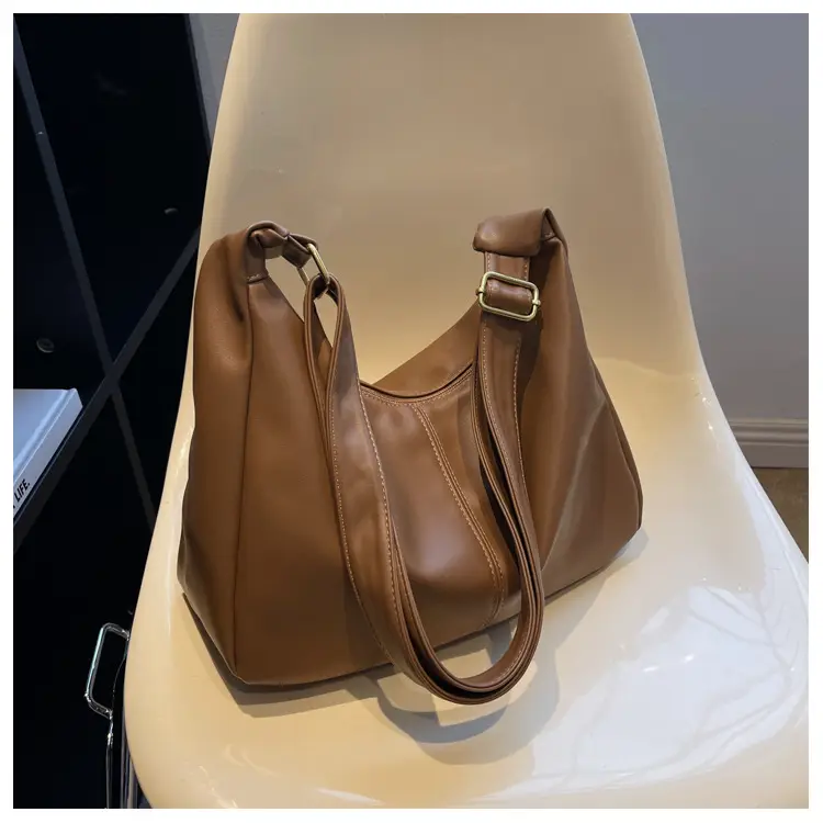 Brown Leather Shoulder Messenger Bag for Women — feature 35