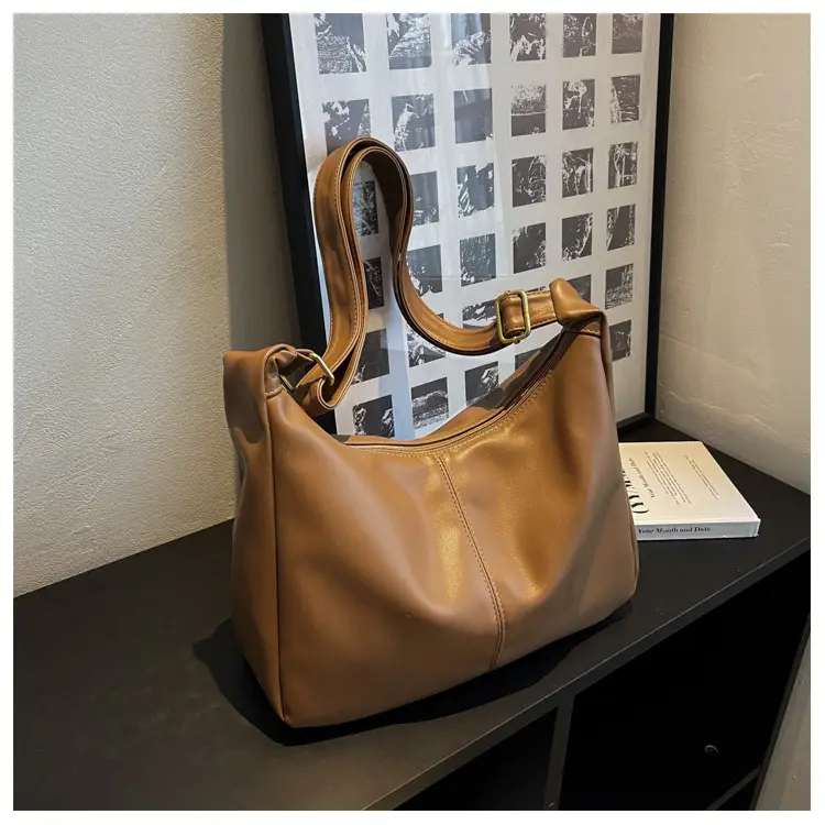 Brown Leather Shoulder Messenger Bag for Women — feature 39