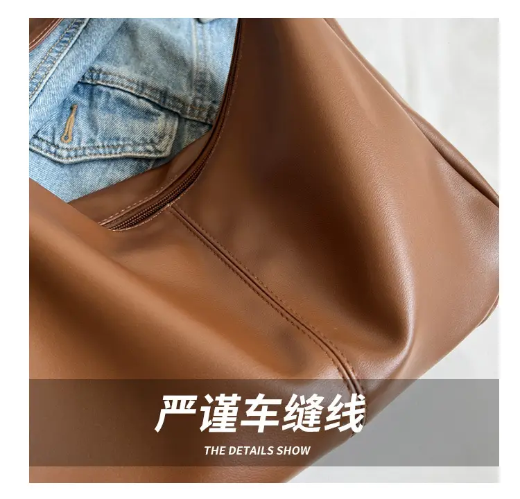 Brown Leather Shoulder Messenger Bag for Women — feature 4