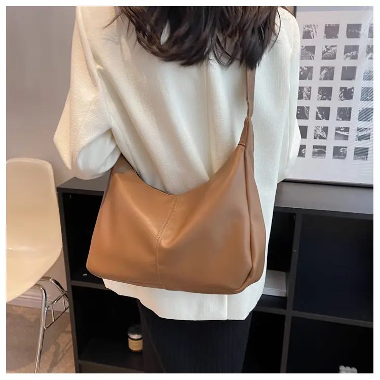 Brown Leather Shoulder Messenger Bag for Women — feature 9