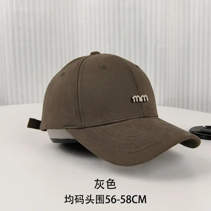 Women Brown Baseball Cap mm Logo 56-58CM - Image 3