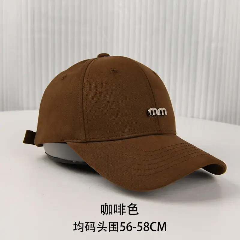 Women Brown Baseball Cap mm Logo 56-58CM - Image 4