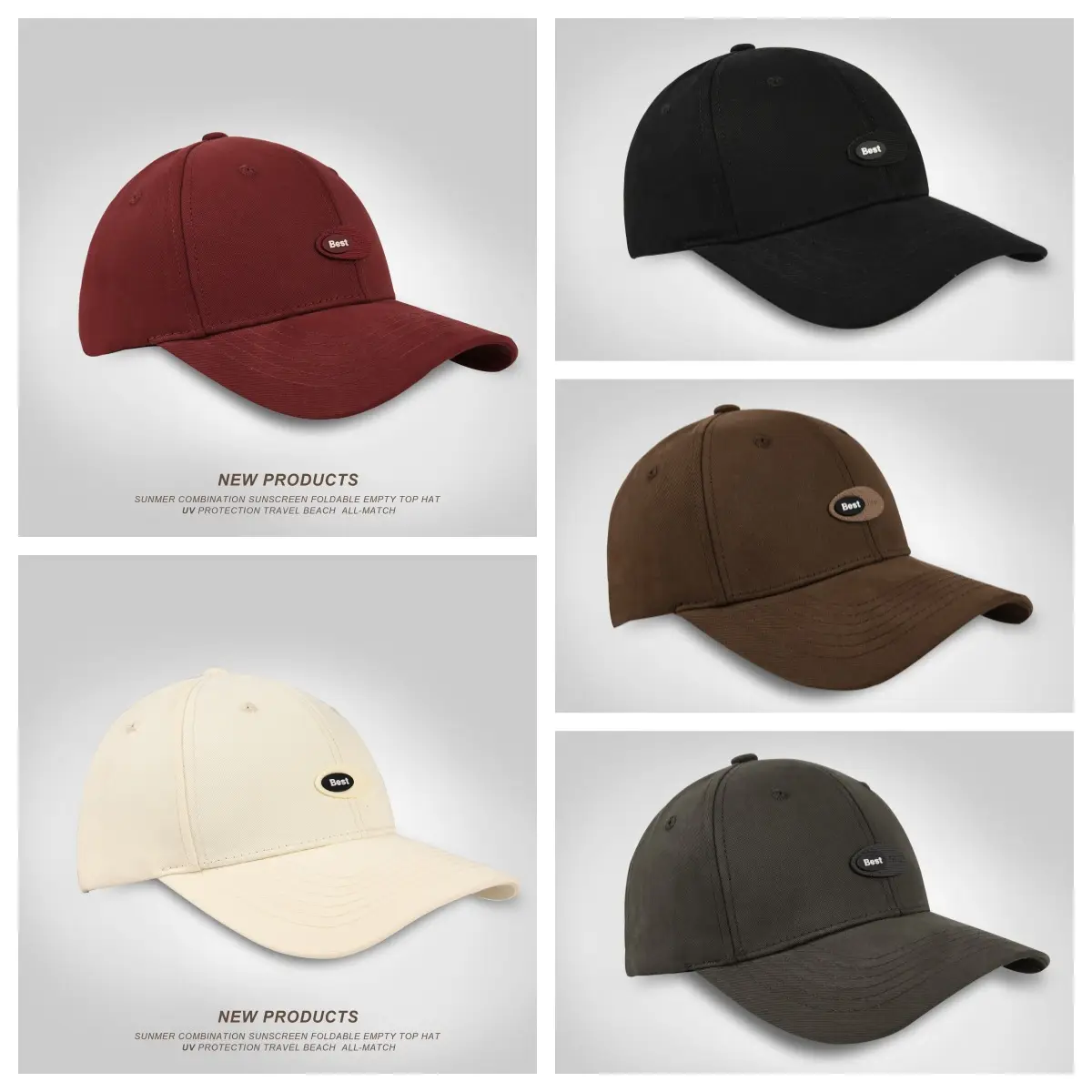 Women's White Adjustable Baseball Cap 56-58CM — feature 2